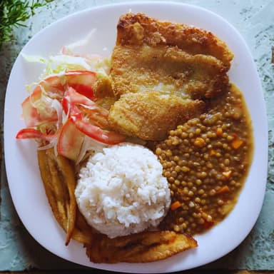 Bandeja con Filete de Pescado