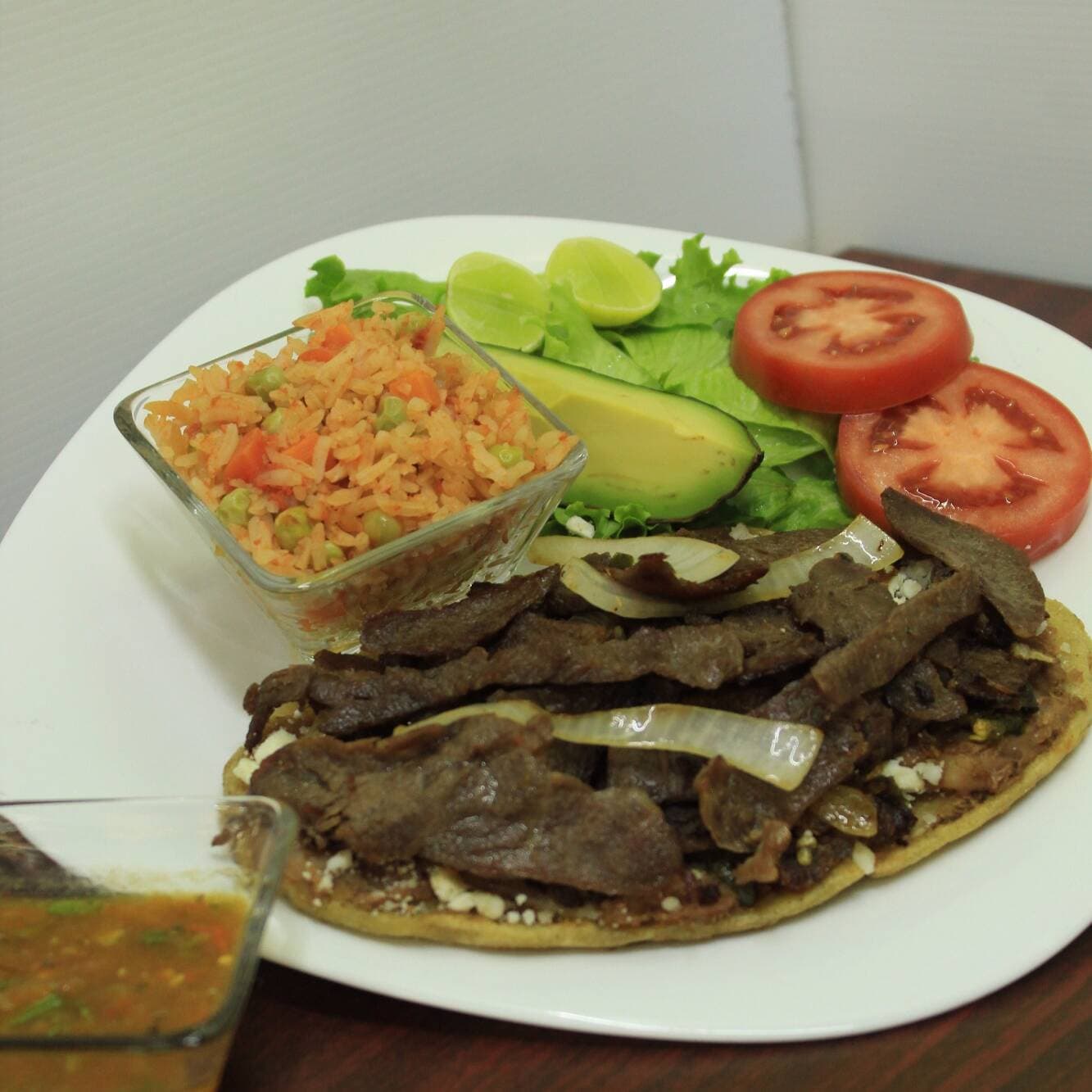 Huarache de bistec
