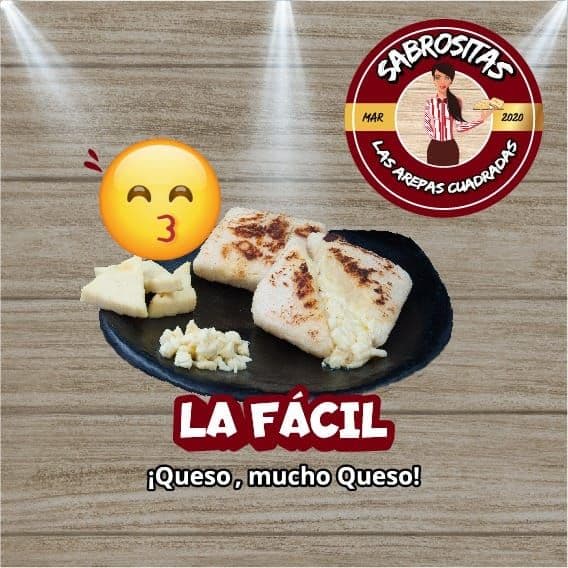 Arepa Mucho Queso "La FACIL"