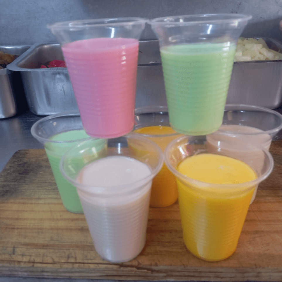 Gelatinas de leche