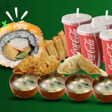 40 Piezas + 4 Sopa Miso + Entrada + Gaseosas