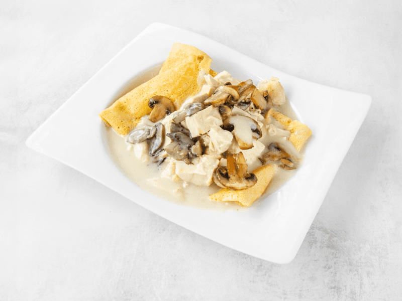 Crepe de Pollo y Champiñones