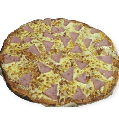 Pizza con jamón.