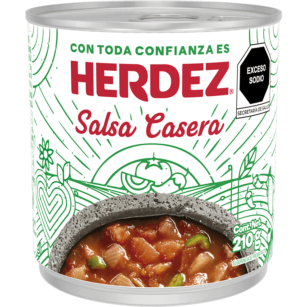 Salsa casera mexicana Herdez 210 gr lata