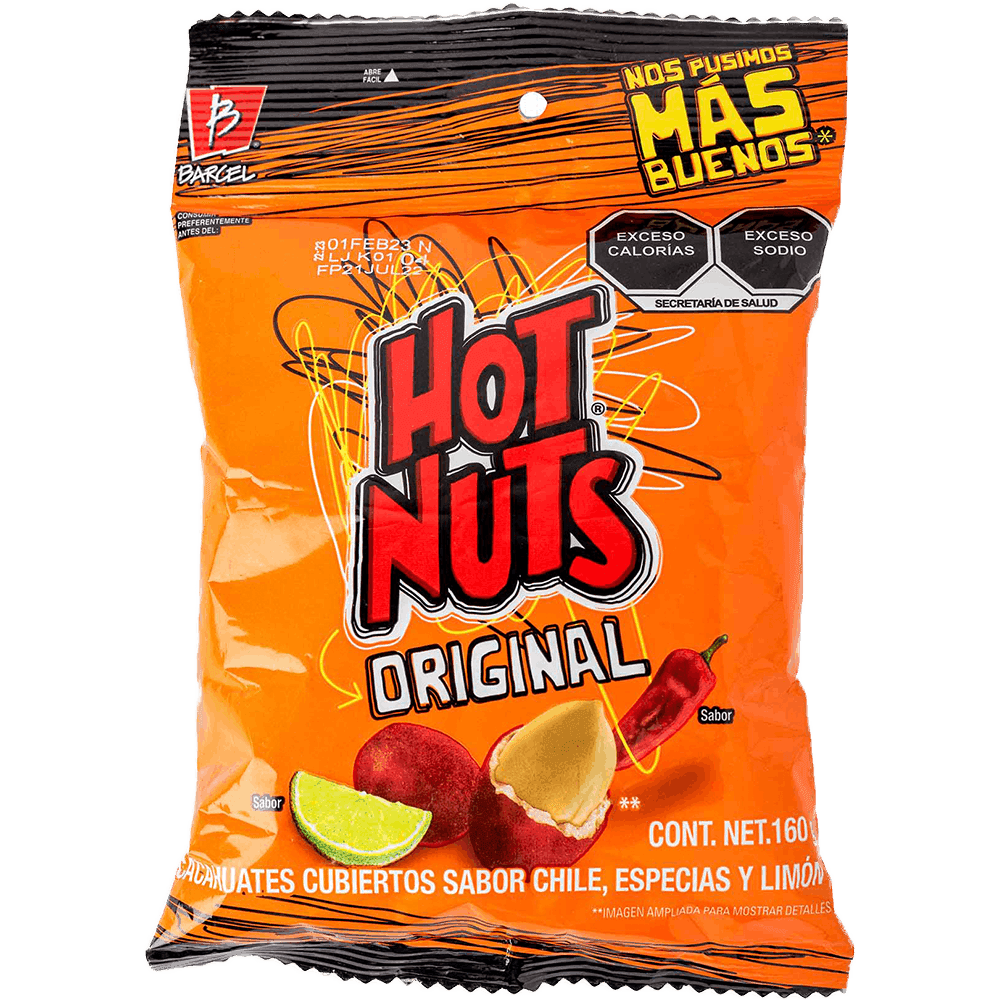Cacahuates Hot Nuts Original Barcel 160g