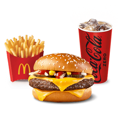 McTrio Mediano Cuarto de Libra con Queso