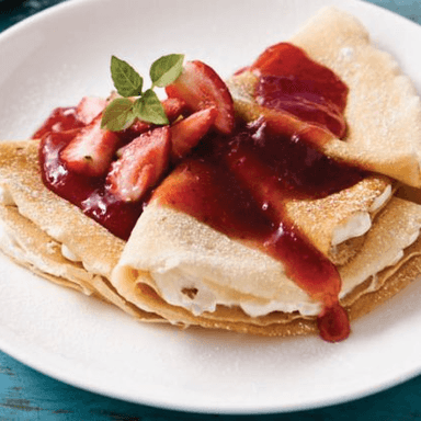 Crepa de Mermelada de Fresa y Philadelphia