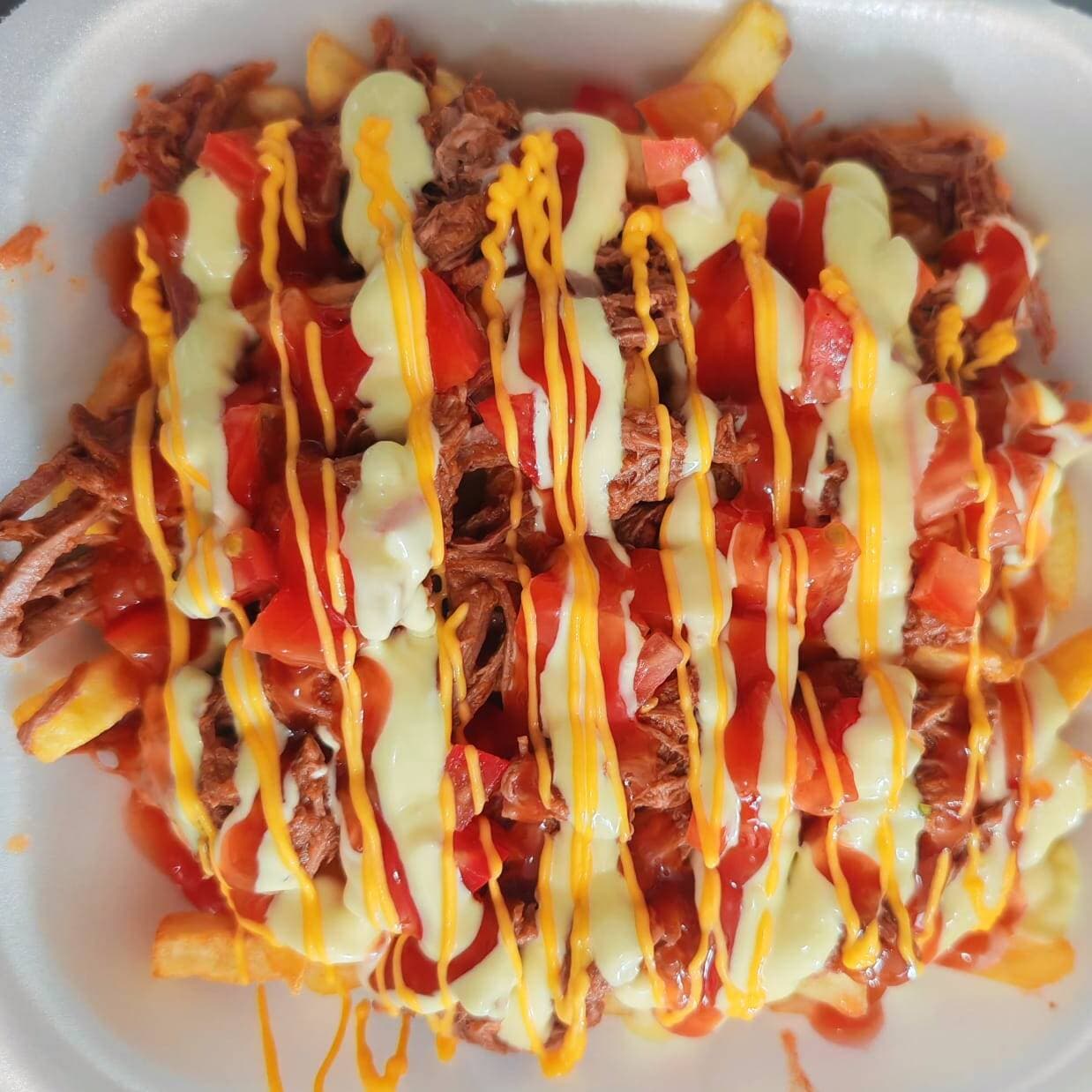 Papa Carne Mechada Pequeña