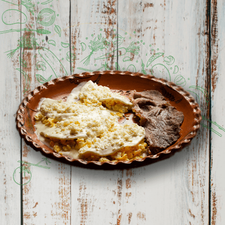 Enchiladas C/6 Piezas R/Huevo y Carne a Elegir