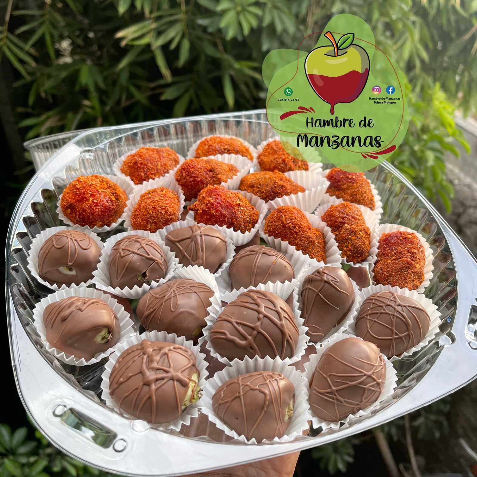 Fresas Mixtas (Chocolate y Tamarindo) Orden Grande