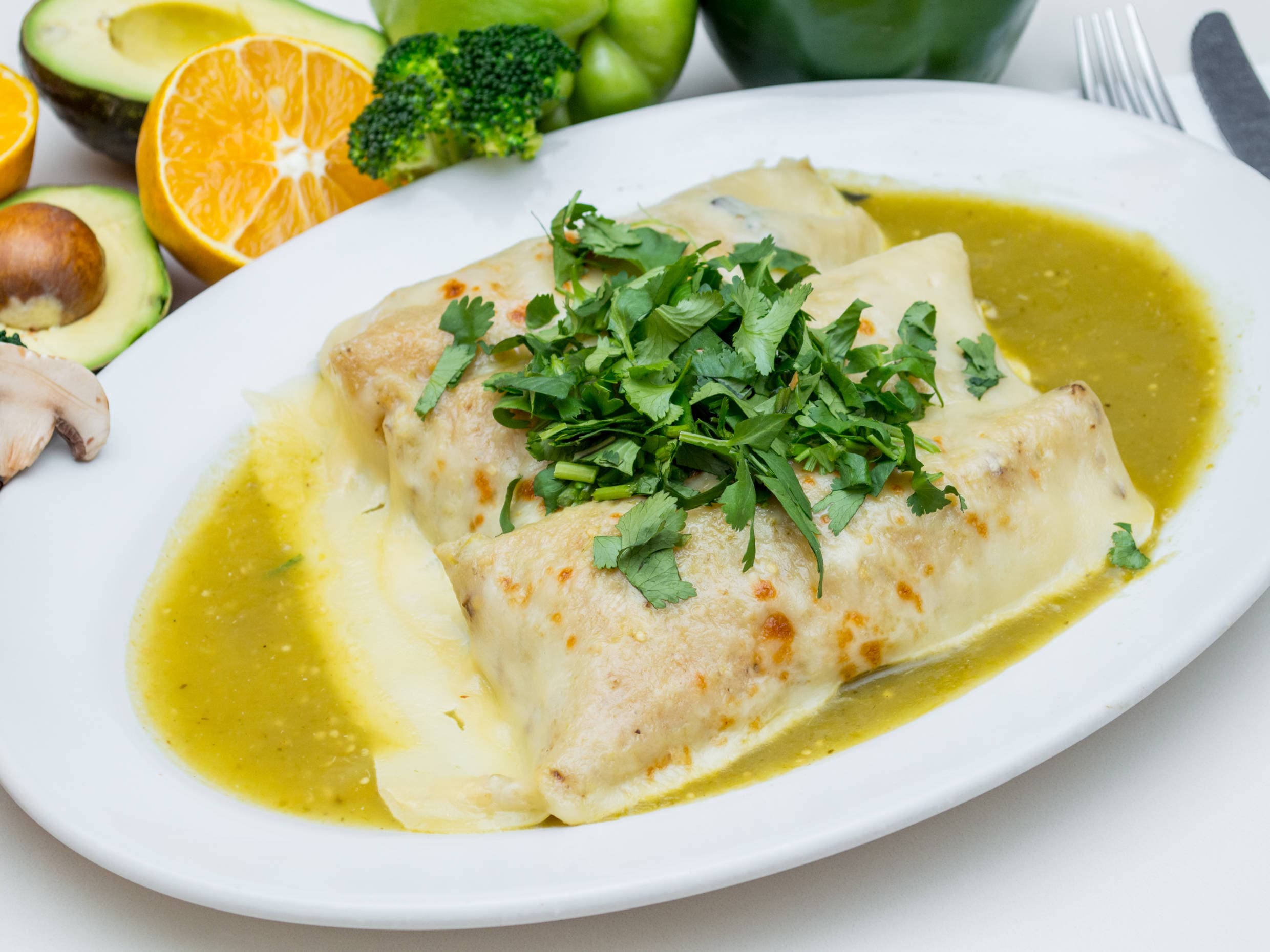 Enchiladas Suizas Gratinadas