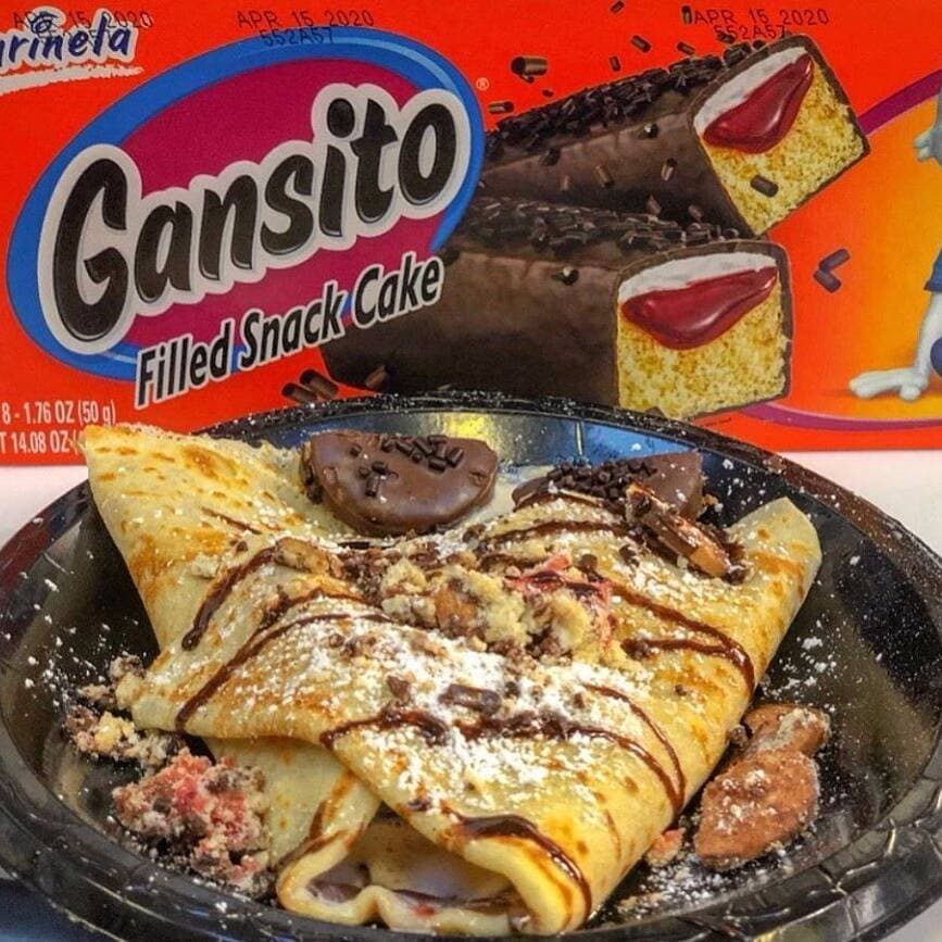 Crepa de NUTELLA y Gansito