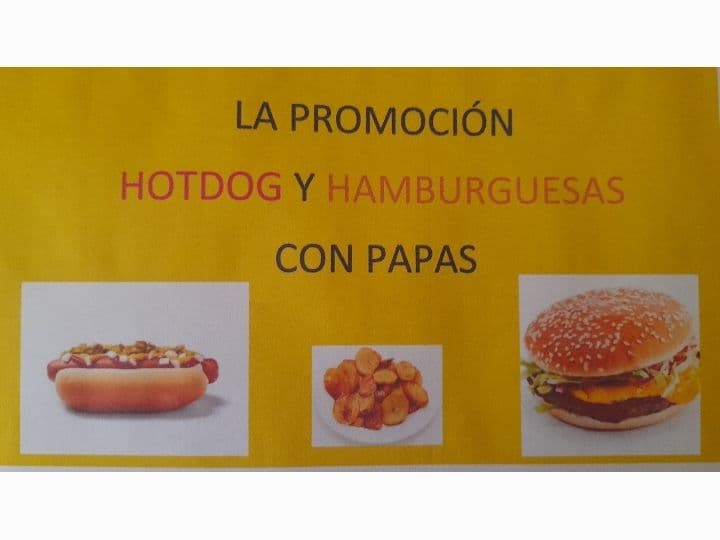 La Promoción HOTDOG Y HAMBURGUESAS