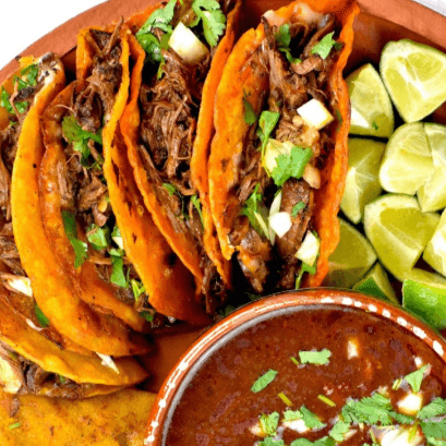 Orden Tacos de Birria con Consomé