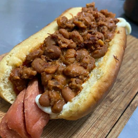 Hot Dog con Chilibeans