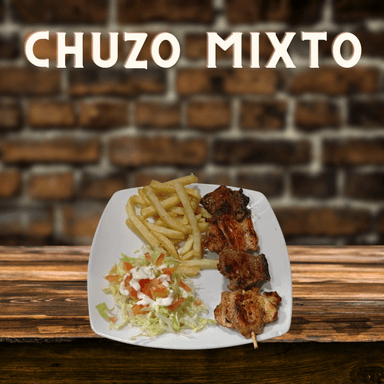 Chuzo Mixto Res y Pollo