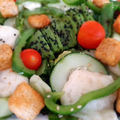 Ensalada de queso asado