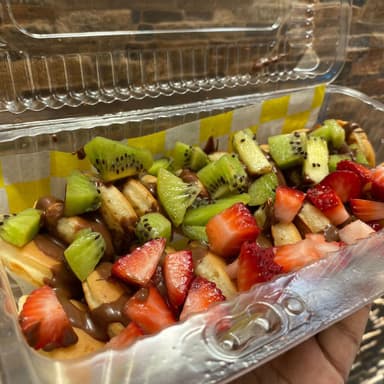 25 Mini Hotcakes Fresas Kiwi y NUTELLA