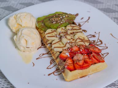 Waffle con Nieve