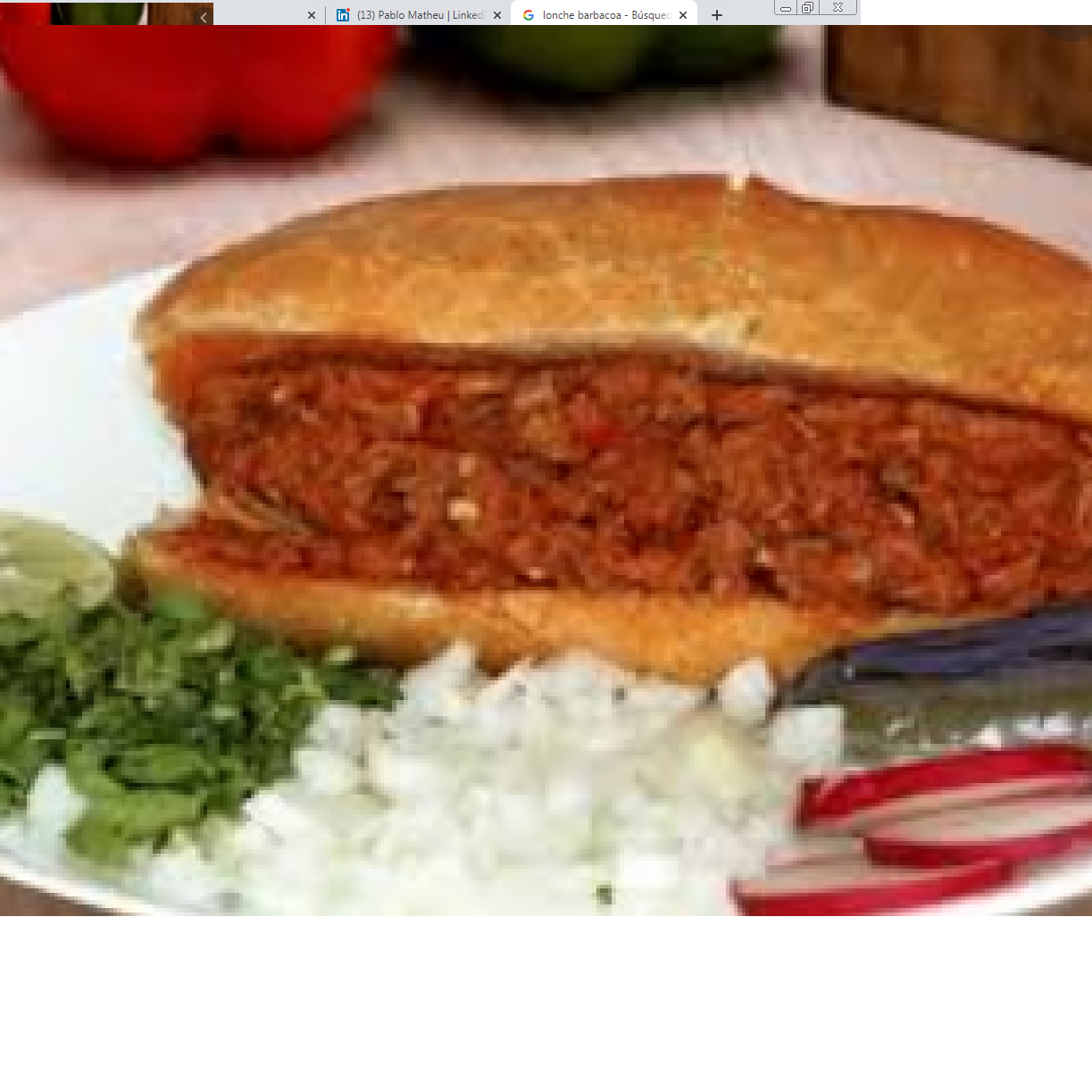 Lonche de Barbacoa