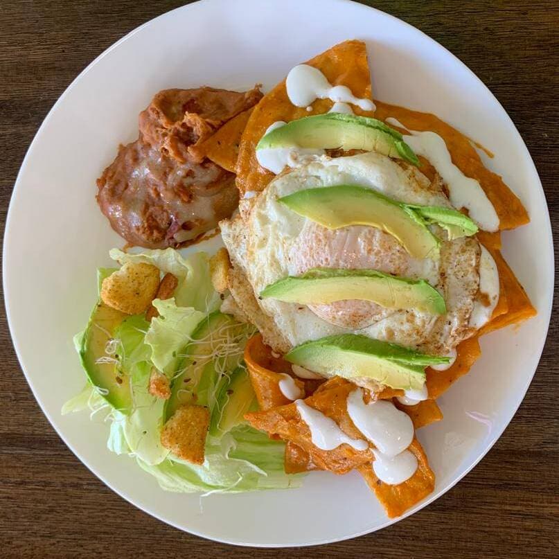 Chilaquiles con huevo