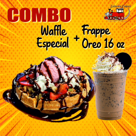Combo-Waffle Especial + Frappe OREO