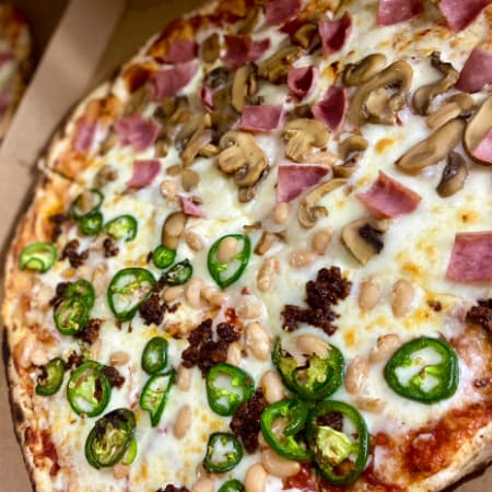 Pizza Mixta Mexicana (Mitad Mexicana)
