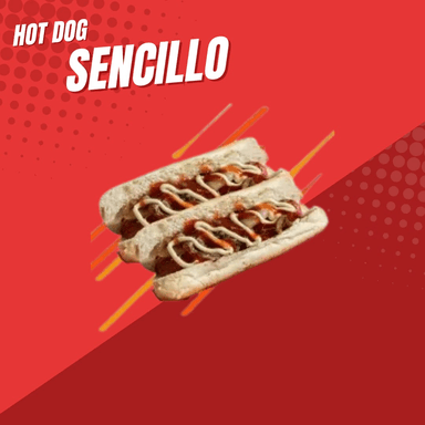 2 hot dog sencillos + papa