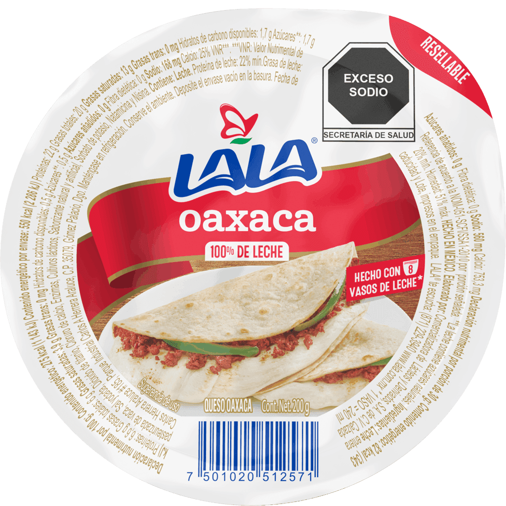 Queso Oaxaca Lala 200 gr