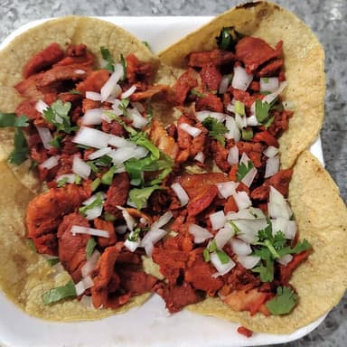 Taco de Pastor con Tortilla de Maíz