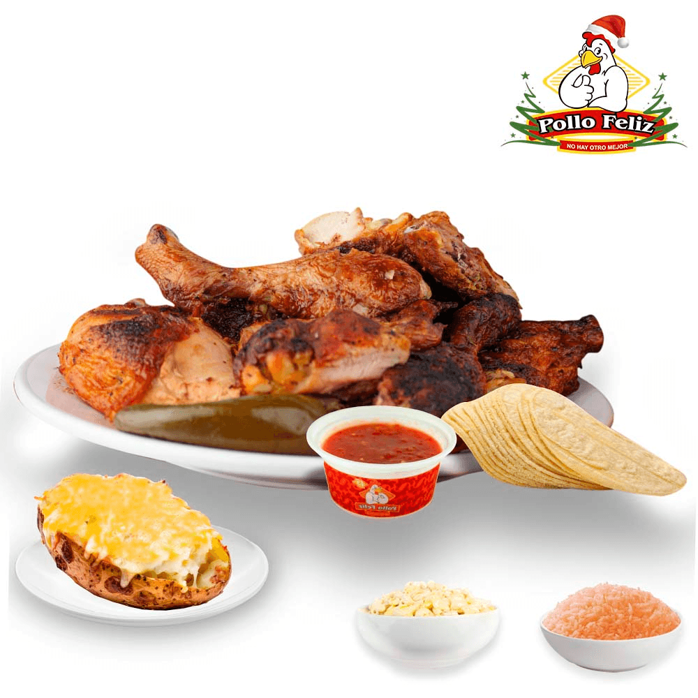 PKT 1 Pollo + 2 Complementos + Papa Asada