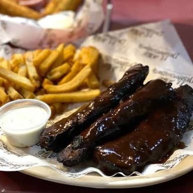 Costillas bbq ribs
