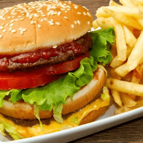 Hamburguesa Sencilla con Papas