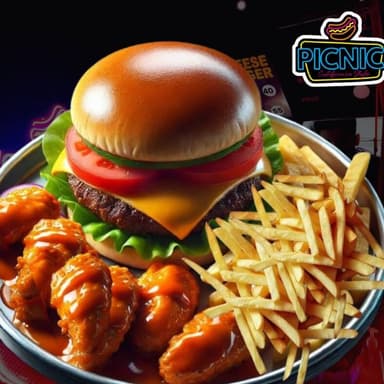 Burger California y Boneless Mango Habanero