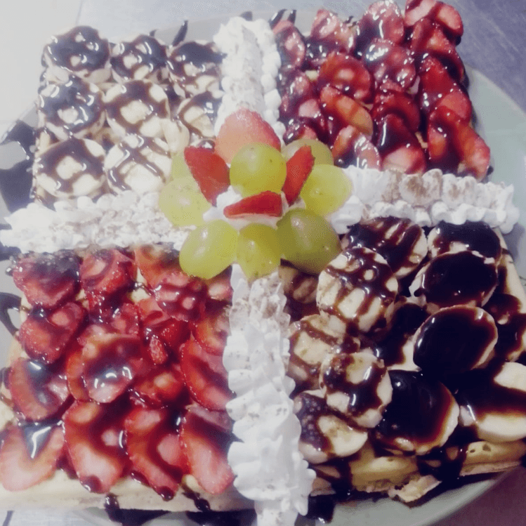 Waffle de Fruta