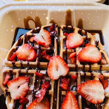 WAFLE CHOCOLATE y FRESA