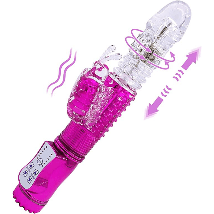 Vibrador giratorio doble estimulacion de baterias