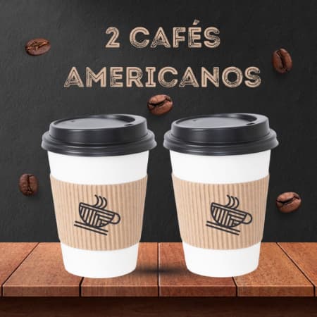 2 Cafés Americanos de 12oz