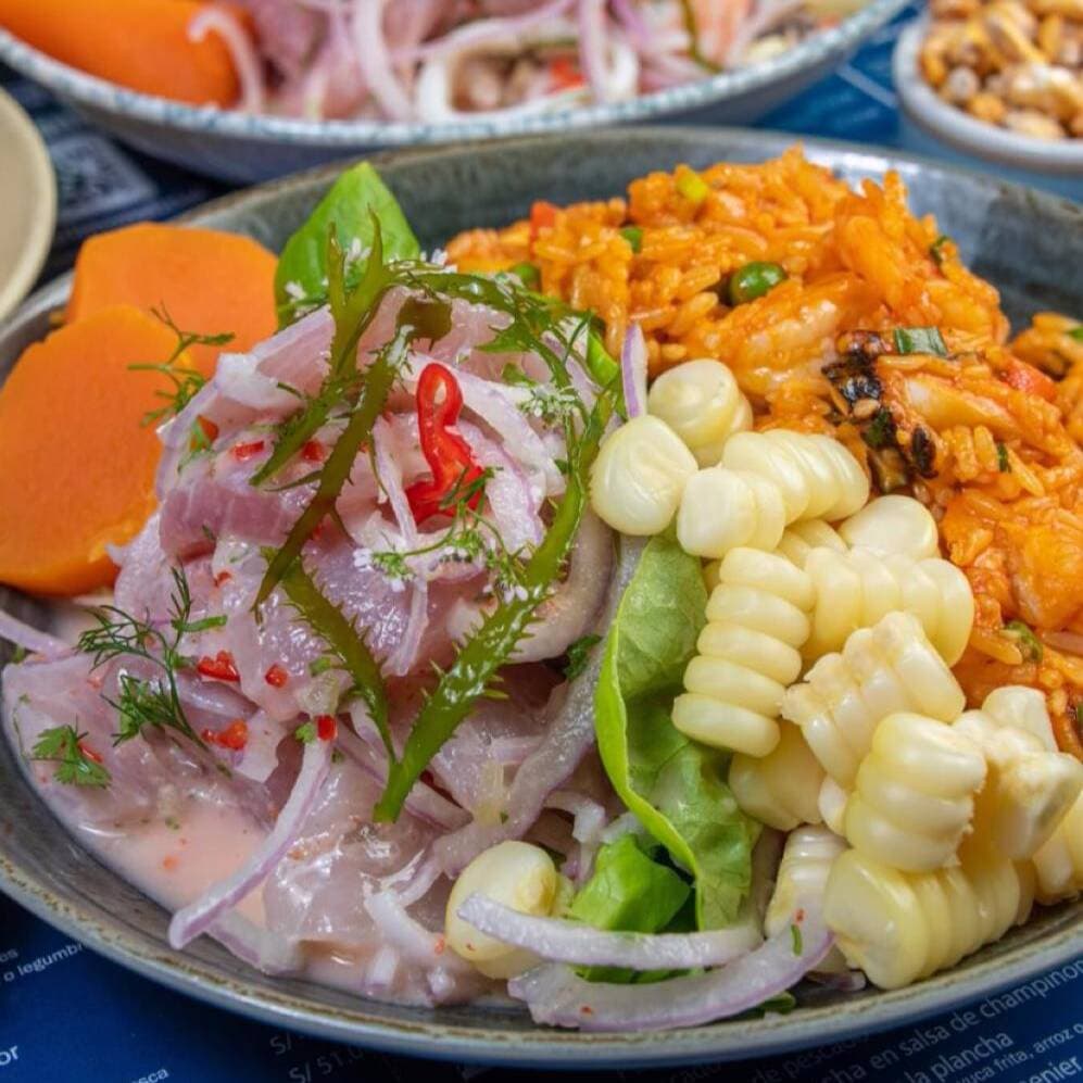 Dúo con Arroz con Mariscos