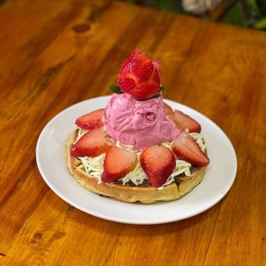 Waffle Nutella con queso