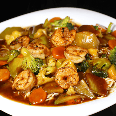 Chop Suey con Camarones