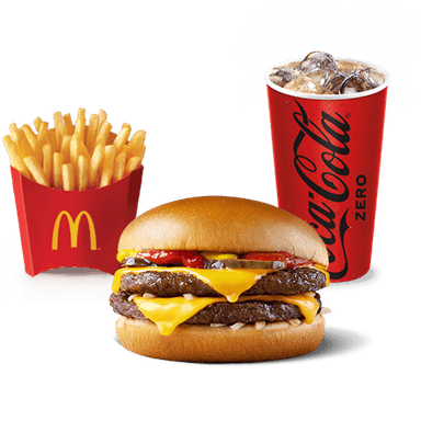 McTrío Hamburguesa Doble con Queso