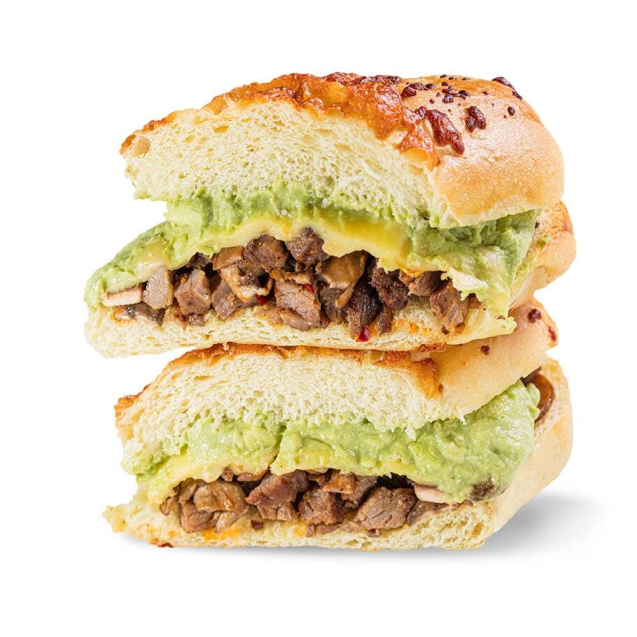 Torta Arrachera Cheese Steak