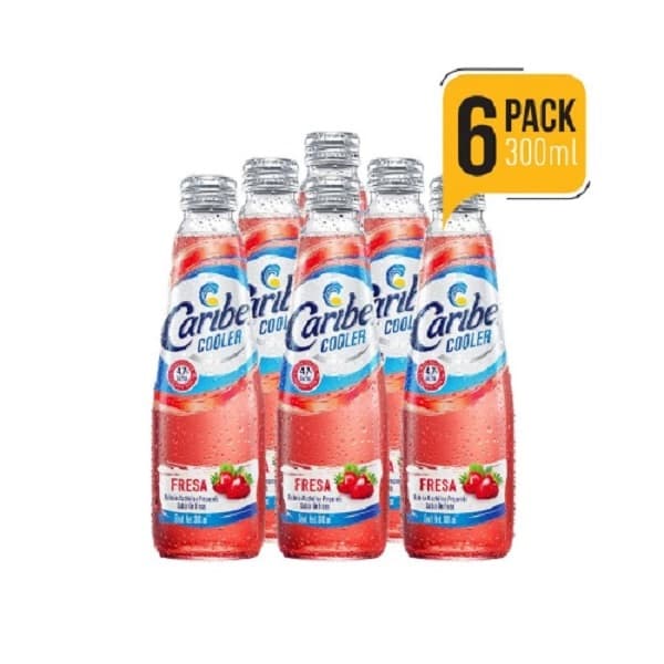 Caribe Cooler Sabor Fresa Six Pack 300 ml