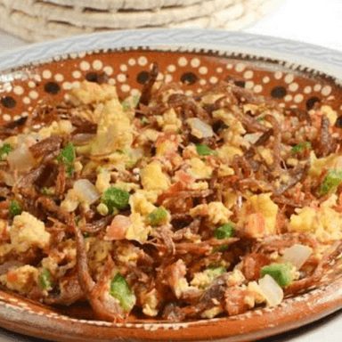BURRITO DE HUEVO/MACHACA