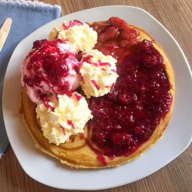 Waffle de Frutos Rojos