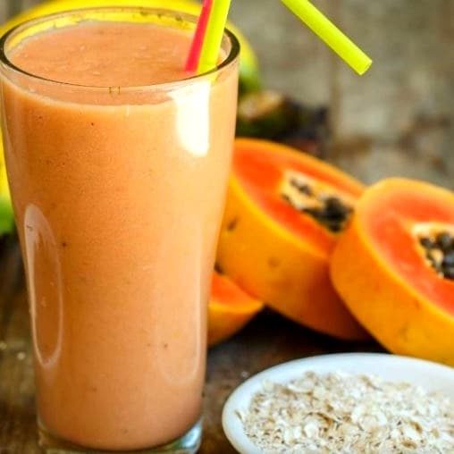 Licuado Papaya y Avena