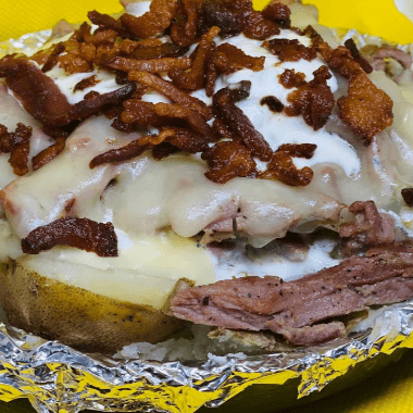 Papa Rellena de Costilla de Puerco Adobada