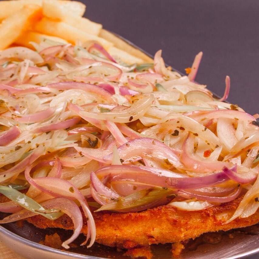 Milanesa Fugazzeta Pollo + Papas