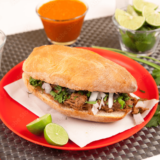 lonche de Bistec